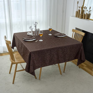 <span class=keywords><strong>Tovaglia</strong></span> quadrata jacquard impermeabile <span class=keywords><strong>antimacchia</strong></span> con motivo floreale, pesante, per cene/feste/matrimoni - Product Image 2