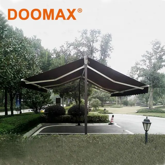 Balkon Einziehbare Markise # DX510 Freistehende Doppelseiten Sonnenschutz und Regenschutz