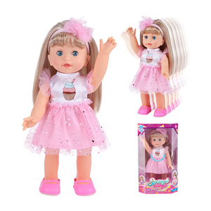 Ntoys <span class=keywords><strong>Bambole</strong></span> Interattive da 13 Pollici, Realistiche, Camminano, Cantano e <span class=keywords><strong>Parlano</strong></span>, Giocattoli per Bambini, <span class=keywords><strong>Bambole</strong></span> Reborn in Vinile Realistico, Regali - Product Image 1