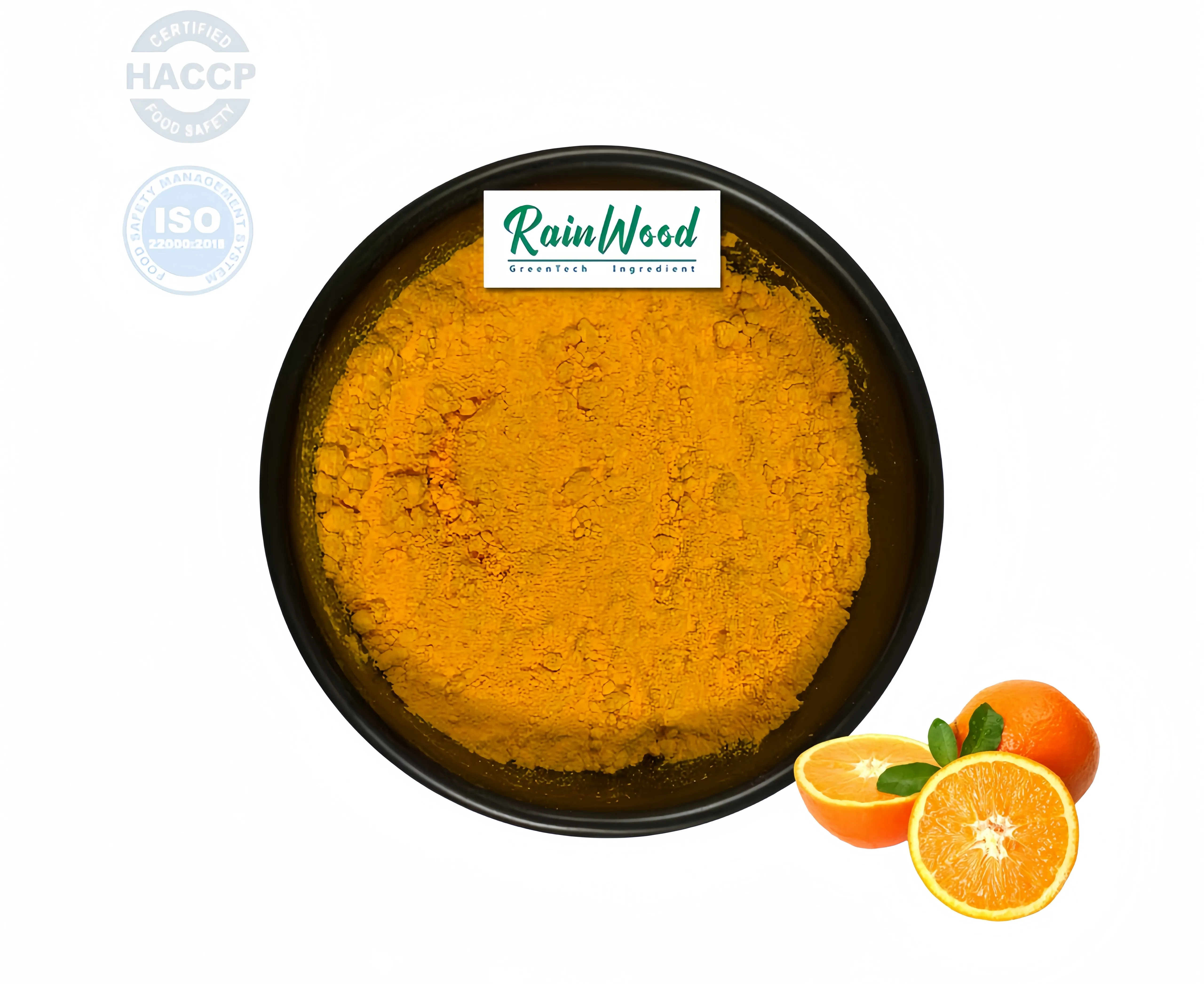 Legno piovano solubile in acqua puro organico succo d'arancia in polvere arancione