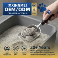 Litière agglomérante économique en bentonite pour chat, excellente gestion des odeurs, faible poussière, produits pour animaux de compagnie, approvisionnement en vrac, prix direct usine