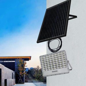 KCD โคมไฟติดผนังพลังงานแสงอาทิตย์40W 60W 100W 120W 300W สนามหลังบ้านโคมไฟ LED กลางแจ้งอบอุ่นสี<span class=keywords><strong>ขาว</strong></span>เซ็นเซอร์แสงอาทิตย์ฟลัดไลท์ - Product Image 1