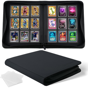 Carpeta Premium para Tarjetas Coleccionables, con 4 o 9 Bolsillos, Capacidad para 252 o 288 Tarjetas, con Cierre, para Tarjetas Deportivas, TCG, Carpeta de 9 Bolsillos - Product Image 1