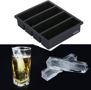 Bac à glaçons en silicone de qualité alimentaire, écologique, forme rectangulaire longue, outil de fabrication de crème glacée facile à utiliser - Product Image 2