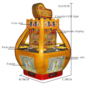 Ottery que funcionan con monedas máquina de juegos de oro de fort moneda empujador de boleto de la redención de la máquina - Product Image 5