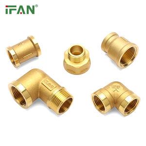 IFAN Hot Bán Brass nước Phụ kiện đường ống giả mạo Brass phụ kiện khuỷu tay <span class=keywords><strong>Union</strong></span> 1/2 inch đường ống dẫn nước Phụ kiện Brass - Product Image 1