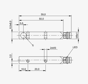 Capteur de proximité inductif d'origine B-ALLUFF BES01U2 BES Q08ZC-PSC20B-S49G PNP NO 2mm IP67 en stock - Product Image 6