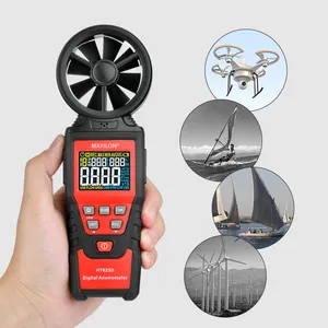 Bán Nóng MAYILON HT625A Hộ Gia Đình Di Động Gió Tốc Độ Đếm Chế Độ Anemometerfan Anemometerdigital Wind Vane Anemometeranemomet