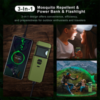 Draagbare USB anti-muggenlamp, IP67 waterdicht, oplaadbaar, elektronisch.