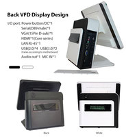 Système de point de vente tactile Android POS1618P blanc 15 pouces le moins cher avec ordinateur de caisse tactile et affichage des prix