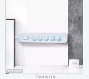 Wholesale EU Standard 16A Tabletop <b>Extension</b> <b>Plug</b> Office Power <b>Socket</b> with Overload Protection - Product Image 4
