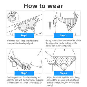 Cinturón de soporte inguinal para adultos, fijación de compresión de Gas de intestino delgado de nailon, cinturón de <span class=keywords><strong>hernia</strong></span> inguinal masculina con Protector <span class=keywords><strong>Lumbar</strong></span> - Product Image 6