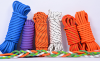 Corde d'escalade statique en nylon KA 8 mm, capacité de rupture 1000 kg, pour 1 à 2 personnes, toutes saisons, alpinisme en plein air