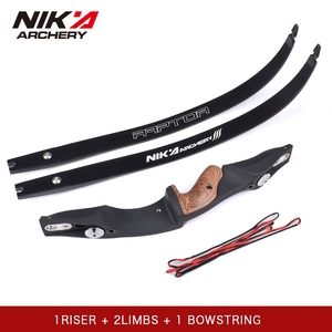Arco recurvo Elong Outdoor Archer para diestros, modelo ET-1 S Riser con extremidades Raptor, para caza y tiro con arco. - Product Image 6