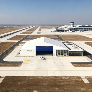 hangar طائرة من هيكل فولاذي خفيف الوزن جاهزة الصنع بتصميم عصري مخصص حسب الطلب في الصين بسعر المصنع - Product Image 5