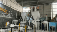 Machine à remplir les joints, machine à fabriquer le coulis, ligne de production de mortier sec 10t/h avec convoyeur à vis pour revêtements de sol