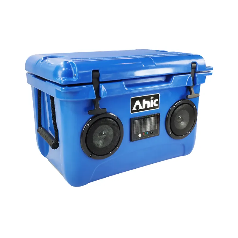 AHIC hot selling LLDPE waterproof plastic portable for fishing camping Speaker Ice cooler box