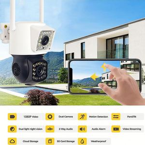 Outdoor Waterproof Two-Lens CCTV Kit with <b>Wireless</b> <b>Security</b> <b>Camera</b> Factory Wifi CMOS Sensor and Memory Card Storage Option - Product Image 2