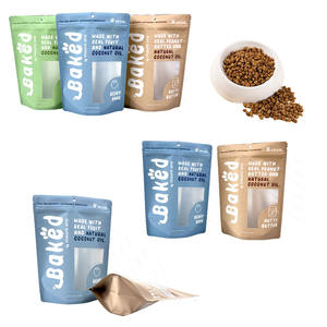 Özel 5kg 10kg Doypack Mylar çanta alüminyum folyo açılıp kapanabilir isı mühürlü Pet kedi köpek maması aperatif ambalaj çanta ile Logo - Product Image 1