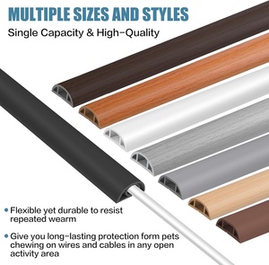 Gaine de câble de sol en PVC flexible autocollante 1m pour bureau et concert, empêche les risques de piégeage, fabriqué en Chine - Product Image 6