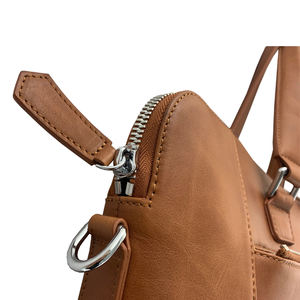 Sacoche d'ordinateur vintage pour ordinateur <span class=keywords><strong>portable</strong></span>, mallette en cuir véritable pour homme - Product Image 3