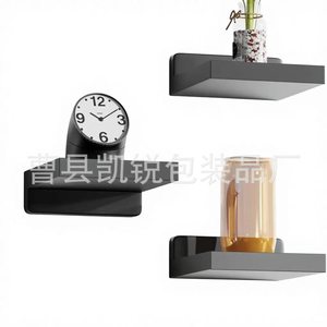 <b>Wall</b> <b>Mounted</b> Single Panel Decorative <b>Shelf</b> Rectangle Durable Storage Rack For Study Bedroom Children Room - Product Image 1