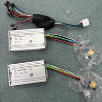 Pengontrol Kecepatan Motor Ganda Skuter Listrik Yunli 48V 52V 60V 28A 1200W 2400W dengan Layar LCD dan Dashboard Throttle, Suku Cadang Skuter Listrik