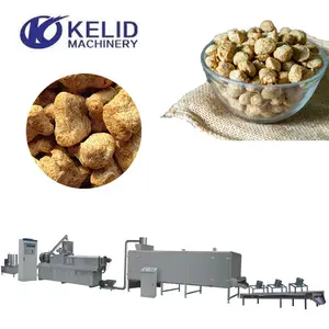 Soya Bean Protein Soya Chunks Nuggets Extrusion Line Textured Soya Protein Isolated Soybean Protein Processing Machine Line