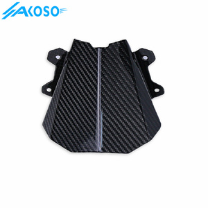 AKOSO, accesorios para motocicleta, Deflector de aire de fibra de carbono, parabrisas de carenado para <span class=keywords><strong>Yamaha</strong></span> <span class=keywords><strong>MT09</strong></span> FZ09 2021 <span class=keywords><strong>2022</strong></span> 2023 2024 - Product Image 3