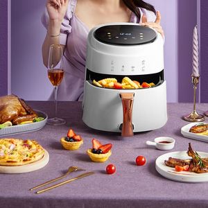 Friteuse à air numérique intelligente 8L 2400W avec écran tactile, sans huile, ronde, 8 litres, Silvercrest - Product Image 5