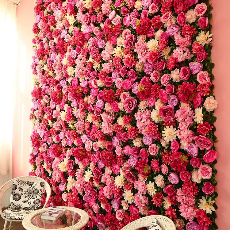 Customizable Eternal Wedding Decoration Fabric Artificial Roses for Flower Wall