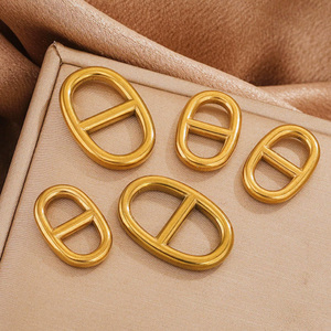 Gold Metal Oval Tri Glide Slide Buckle Zinc Alloy Adjustable <b>Strap</b> Buckle For Handbag <b>Luggage</b> Bag Hardware Accessories - Product Image 5