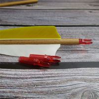 Encoches de flèche ID6.2mm/.246 "encoche en plastique pour bricolage tir à l'arc flèche arbres en carbone accessoire de chasse à l'arc