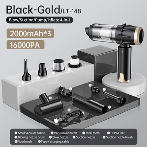 Aspirateur de voiture 4 en 1 Model148, 16000PA, forte aspiration, sans fil, souffleur d'air portable, pompe de gonflage pour voiture et maison - Product Image 5