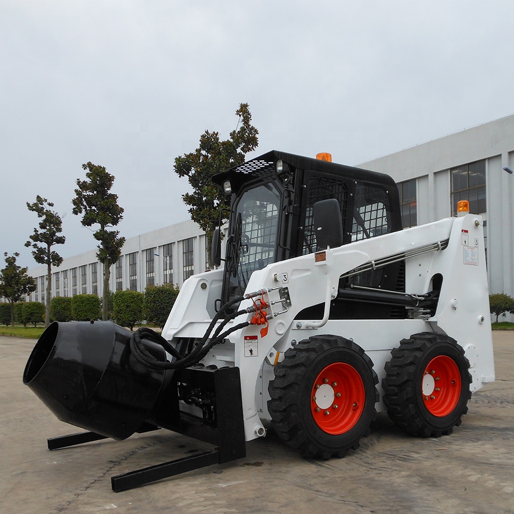 Mini Skid Steer Loader with 850kg/1000kg Capacity Track Crawler Loader with Bucket Various Attachments