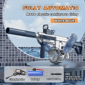 Pistola de Agua Eléctrica SJY-Y4/Y4-A M416, Juguete de Disparo con Luz, Totalmente Automática, para Piscina y Playa, Unisex, 500 ml - Product Image 4