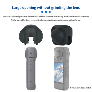 Copertura protettiva in Silicone per lenti in pietra ombra Insta360X4 accessori per copertura protettiva Anti-goccia e antigraffio - Product Image 3
