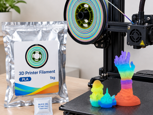 Filamento PLA Brillante en la Oscuridad de 1.75mm y 1kg, Filamento de Impresión 3D con Efecto Arcoíris Nocturno para Bambu Lab y Creality - Product Image 4
