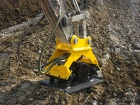 Compacteur à plaque vibrante pour excavatrices, marteau vibratoire, plaque de compactage pour travaux de fondation routière