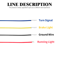 Feux de signalisation arrière à LED pour moto Harley Sportster Nightster 975 2021-2023, feu stop, indicateur de direction, 12V, étanche