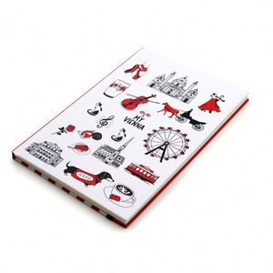 High Quality Hardcover With Elastic Ribbon Glazed Printing Eye-Protecting Paper Notebook Custom Design - Product Image 5