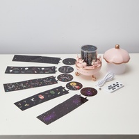 Lampe de nuit pour enfants Carrousel de lapin Lampe de nuit pour bébé Lampe de nuit LED 6 films 6 couleurs de lumière Lampe de sommeil pour la décoration de la chambre