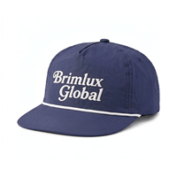 Casquettes Snapback personnalisées OEM, imperméables, séchage rapide, logo brodé personnalisé, logo brodé 3D, casquettes à 5 panneaux, casquettes en nylon non structurées