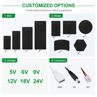Cargador Solar USB Portátil y Flexible de 5W para Teléfono Celular, para Acampar al Aire Libre, Suministro de Energía de Emergencia
