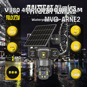 กล้องรักษาความปลอดภัยแบบเลนส์คู่ 9MP ระดับสูงสุด หมุนได้ 360 องศา °   กล้องวงจรปิด CMOS พร้อมไมโครโฟนในตัว เสียงสองทาง ไซเรนในตัว รองรับ WiFi และการ์ด SD - Product Image 5