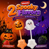 Fabrieksgroothandel Halloween Muziek Lollipop Beengeleiding Audio Lollipop Fruit smaak Harde snoepjes Grappige Trick or Treat snoepjes
