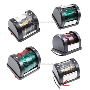 새로운 디자인 작은 돌고래 낚시 보트 요트 램프 해양 활 신호 내비게이션 라이트 깜박이는 빨간색 녹색 전면 내비게이션 신호 등 - Product Image 6