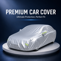 Housse de voiture en tissu Dxford 210D, protection UV toutes saisons, résistante aux rayures, hydrofuge, isolation thermique