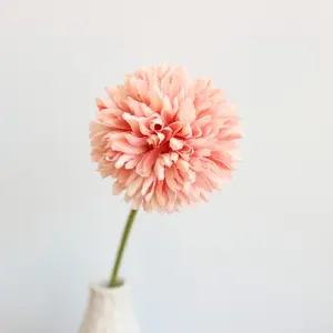 28 cm Online-Shop heißer Verkauf Blumen Ping-Pong Chrysanthemum künstliche Blume Löffelbaum für Heimdekoration