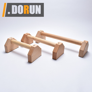 Pudhup-barres de poussée en bois équipement d'équipement de gymnastique avec tapis antidérapant entraînement exercice solide femmes hommes Portable Fitness - Product Image 1